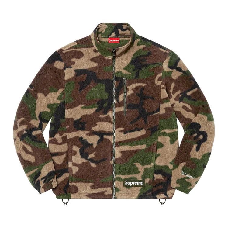 Supreme x Polartec Zip Jacket Woodland Camo
