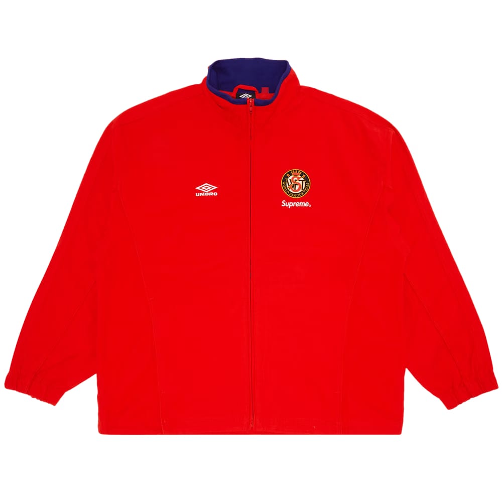 Supreme x Umbro Cotton Ripstop Track Jacket Red