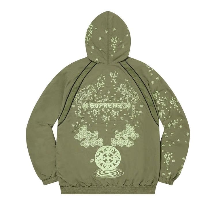 Supreme AOI Glow-In-The-Dark Track Jacket Olive