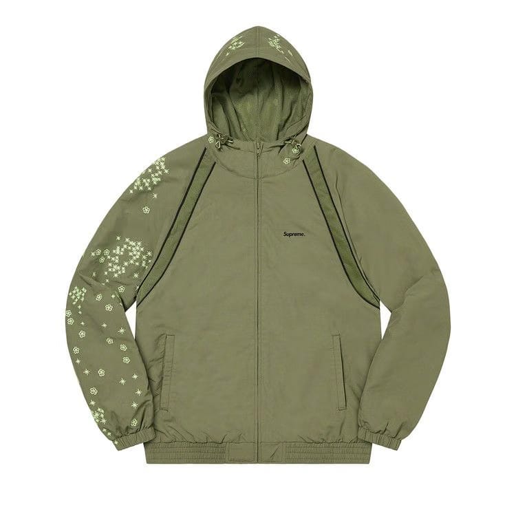 Supreme AOI Glow-In-The-Dark Track Jacket Olive
