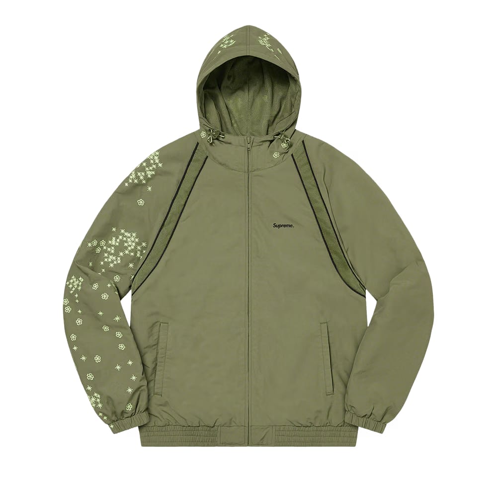Supreme AOI Glow-In-The-Dark Track Jacket Olive
