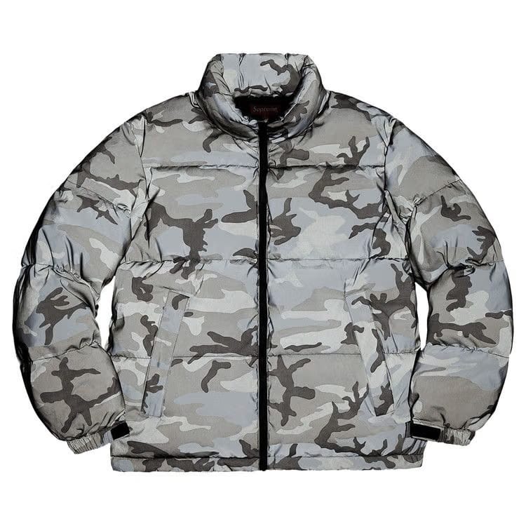 Supreme Reflective Camo Down Jacket Snow Camo