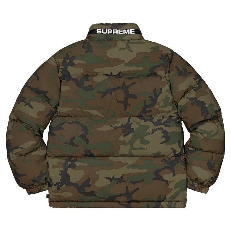 Supreme Reflective Camo Down Jacket Woodland Camo