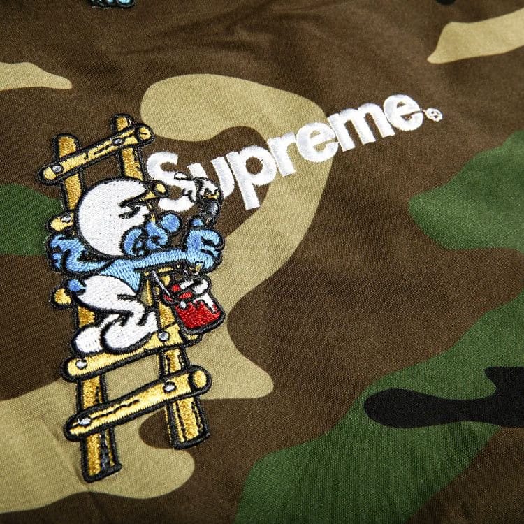 Supreme x Smurfs GORE-TEX Shell Jacket Woodland Camo