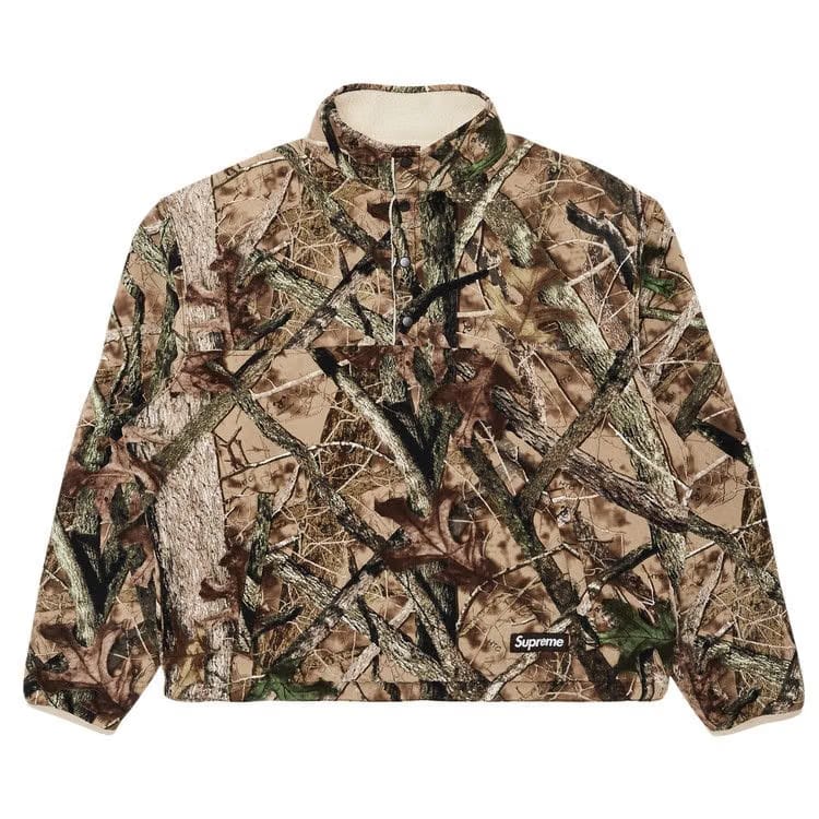 Supreme Polartec Shearling Reversible Pullover TrueTimber HTC Fall Camo