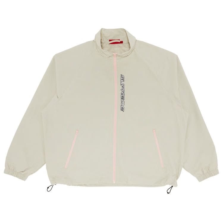 Supreme Contrast Zip Track Jacket Tan