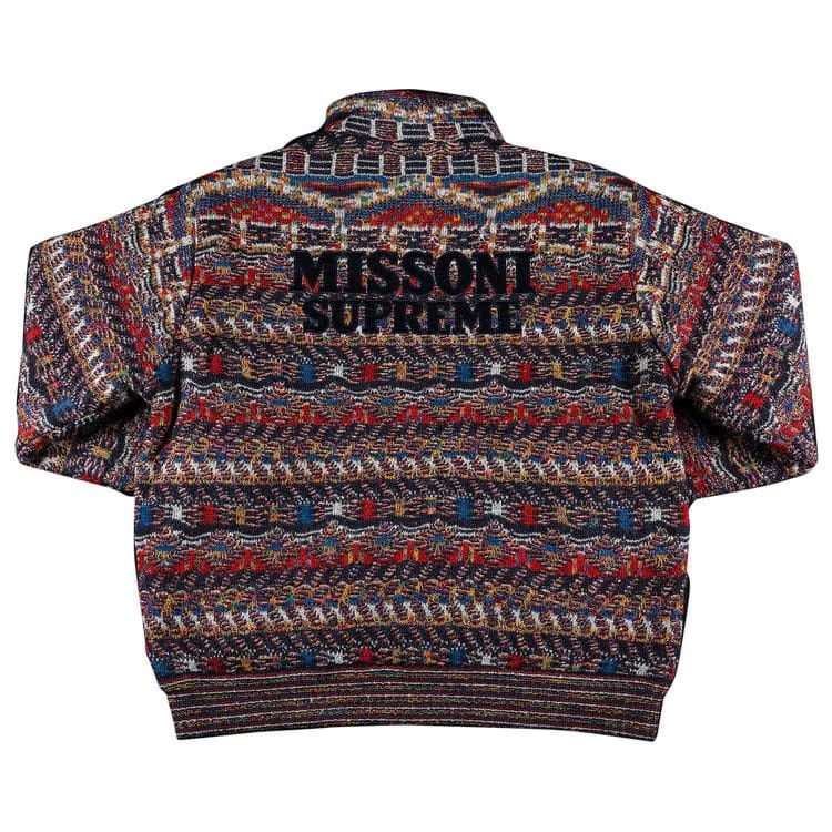 Supreme x Missoni Reversible Knit Jacket Navy