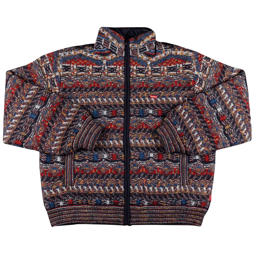 Supreme x Missoni Reversible Knit Jacket Navy