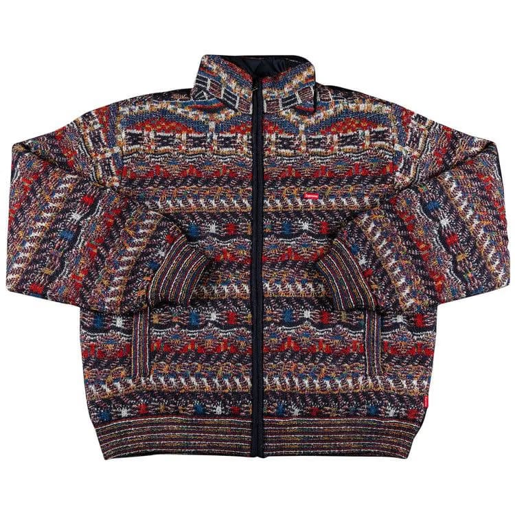 Supreme x Missoni Reversible Knit Jacket Navy