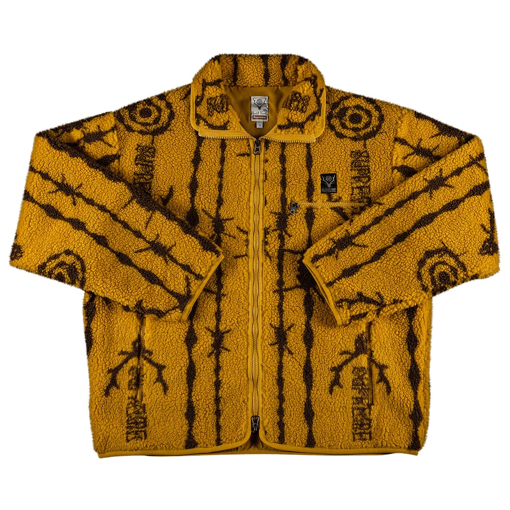 Supreme x SOUTH2 WEST8 Fleece Jacket Mustard