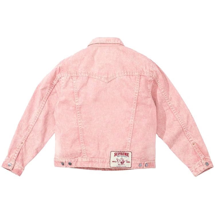 Supreme x True Religion Denim Trucker Jacket Pink