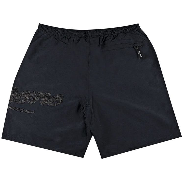 Supreme Mesh Script Water Shorts Black