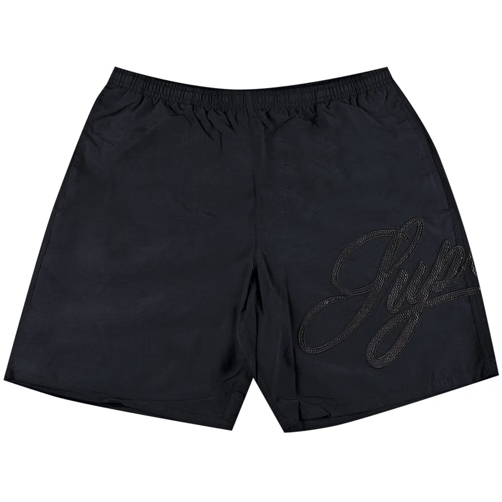 Supreme Mesh Script Water Shorts Black