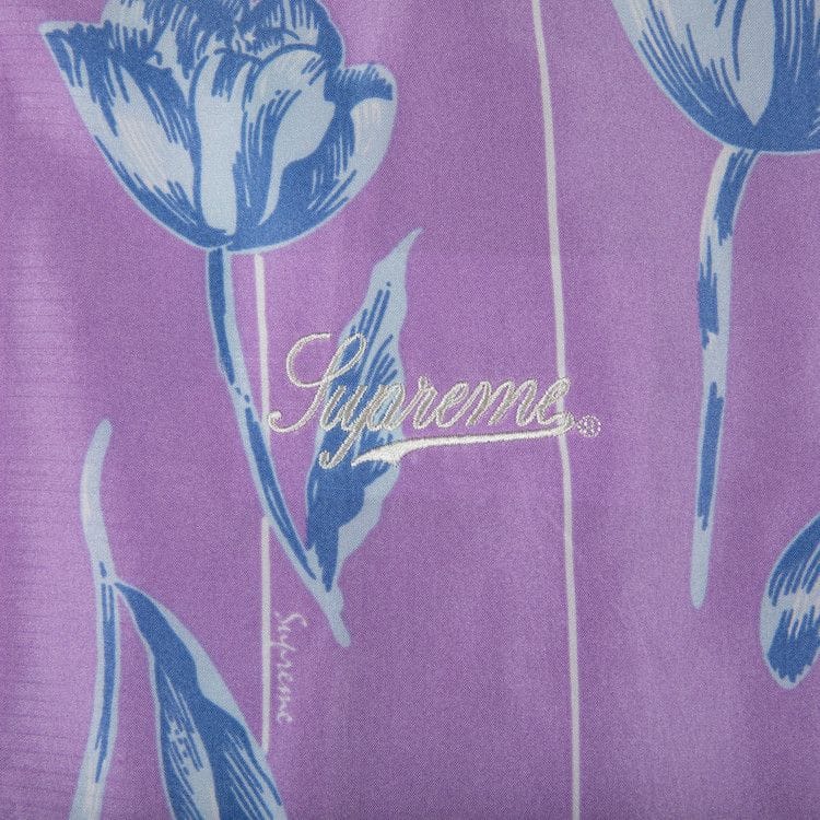 Supreme Floral Silk Track Jacket Purple