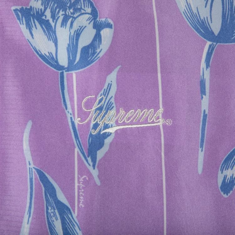 Supreme Floral Silk Track Jacket Purple