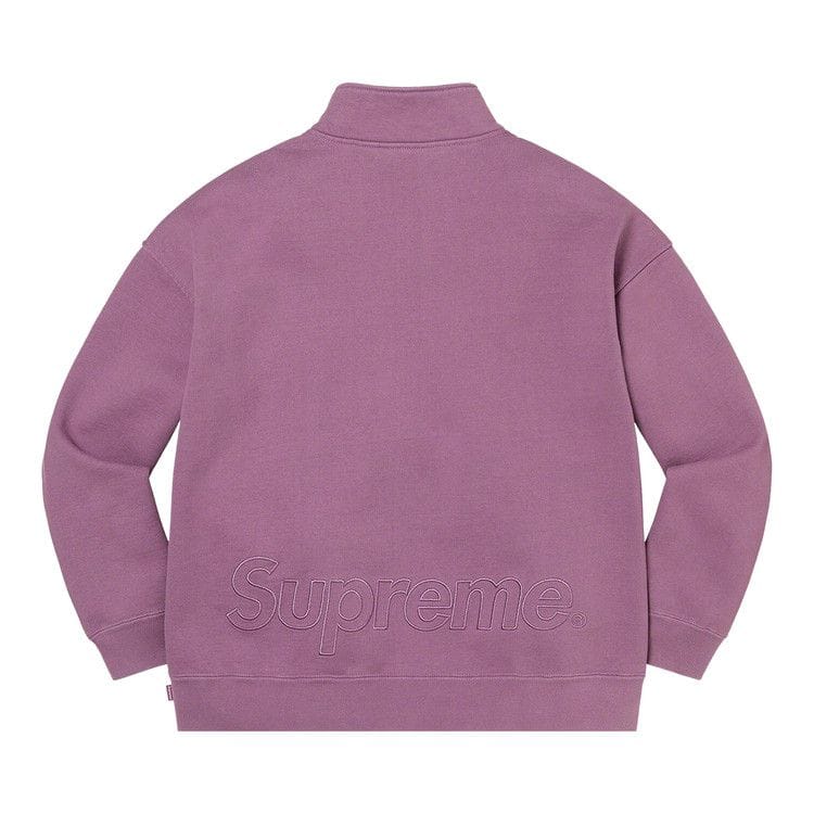 Supreme Washed Half Zip Pullover Dusty Purple