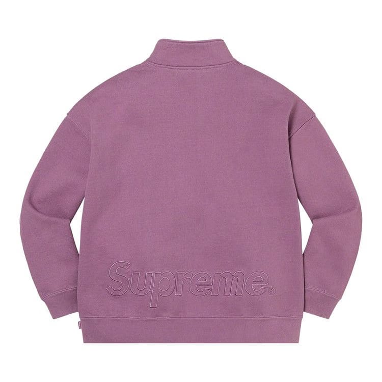 Supreme Washed Half Zip Pullover Dusty Purple