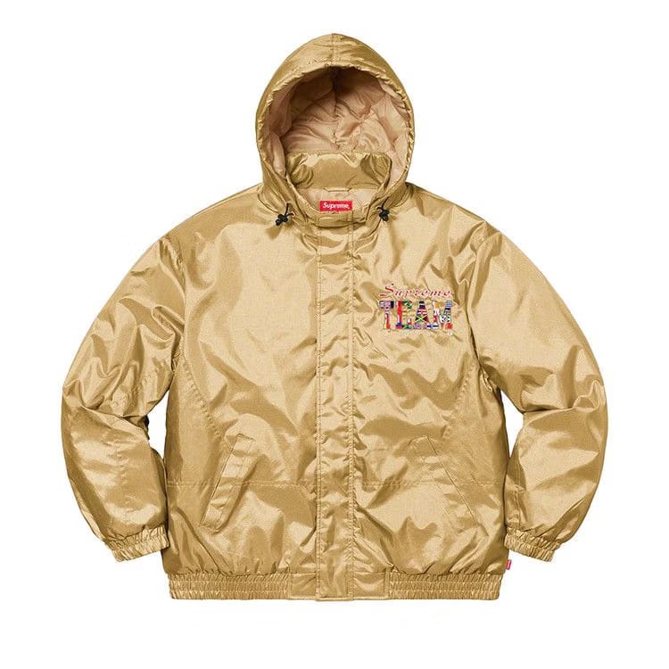 Supreme Team Puffy Jacket Gold