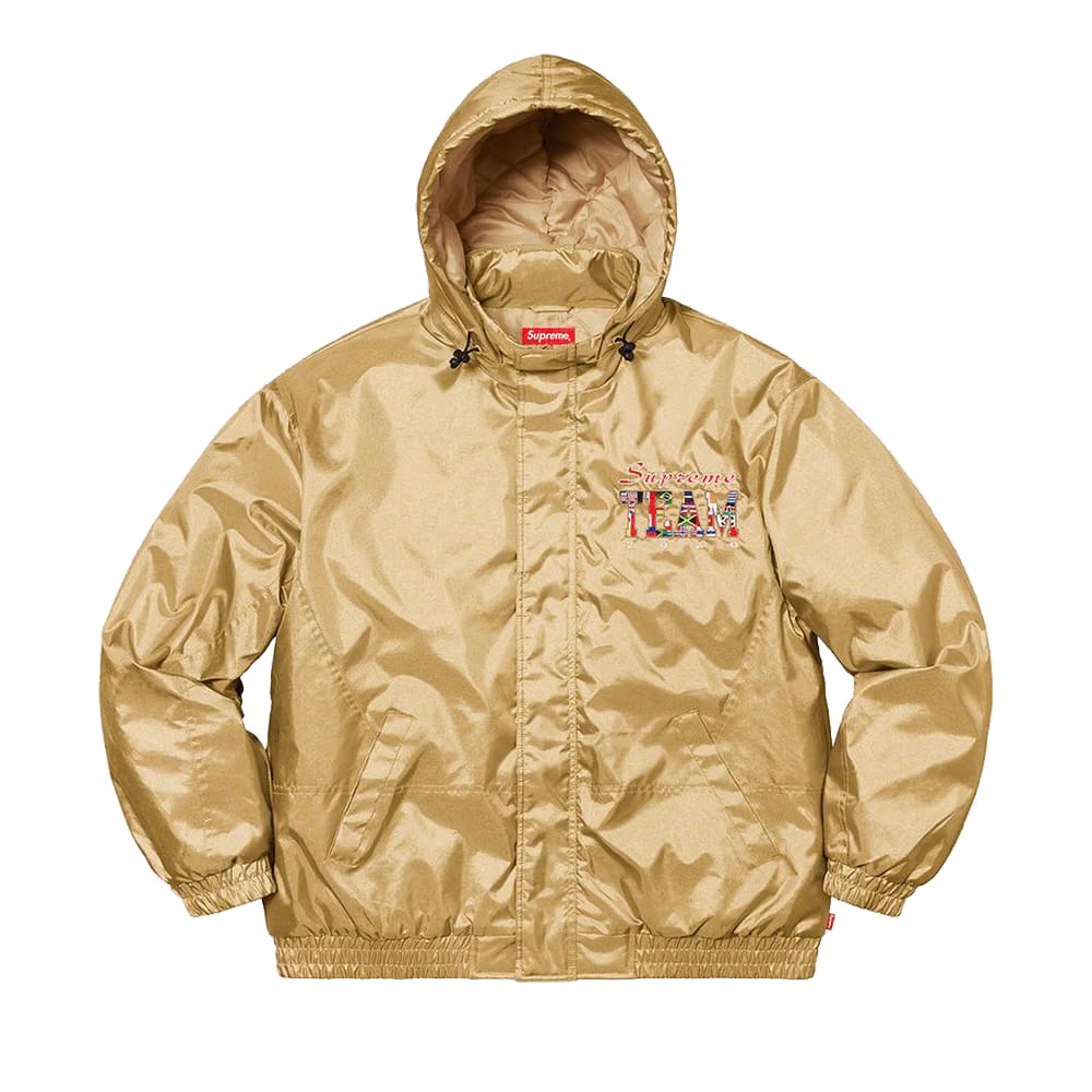 Supreme Team Puffy Jacket Gold