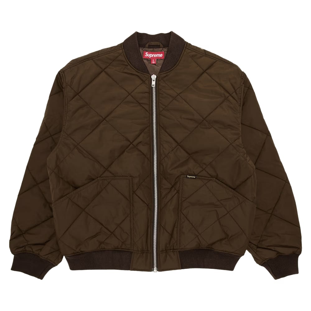Supreme AOI Quilted Work Jacket Brown