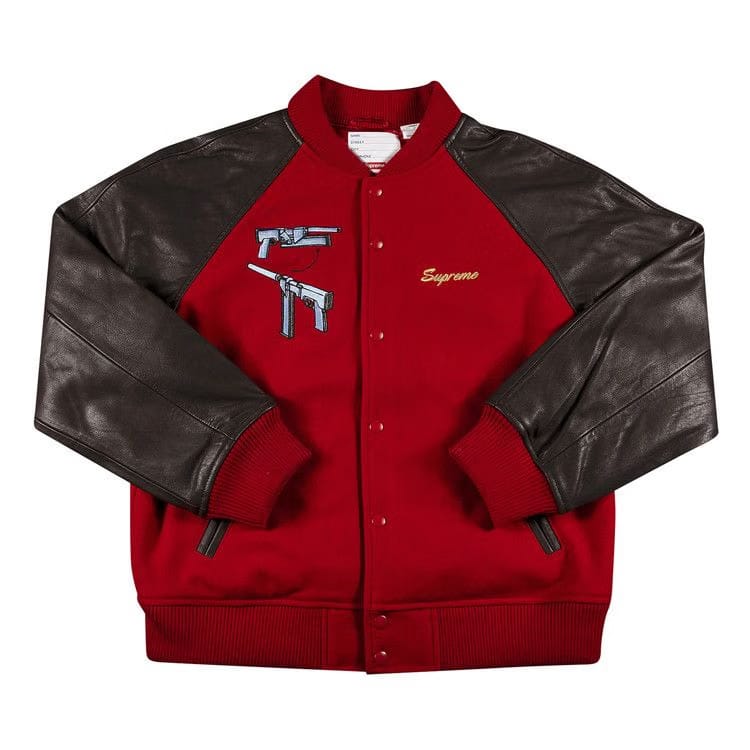 Supreme Aeon Flux Varsity Jacket Red