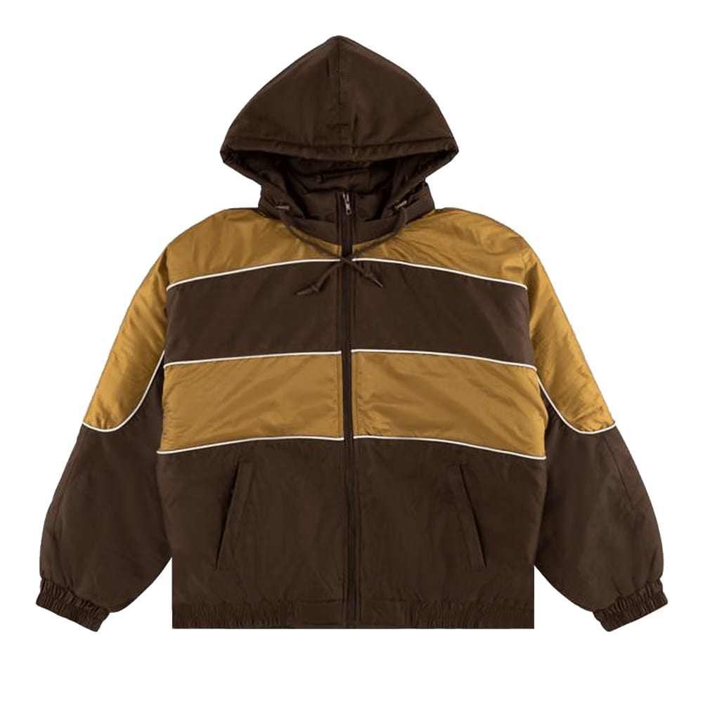 Supreme Sports Piping Puffy Jacket Brown