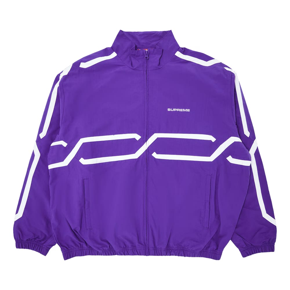 Supreme Inset Link Track Jacket Purple