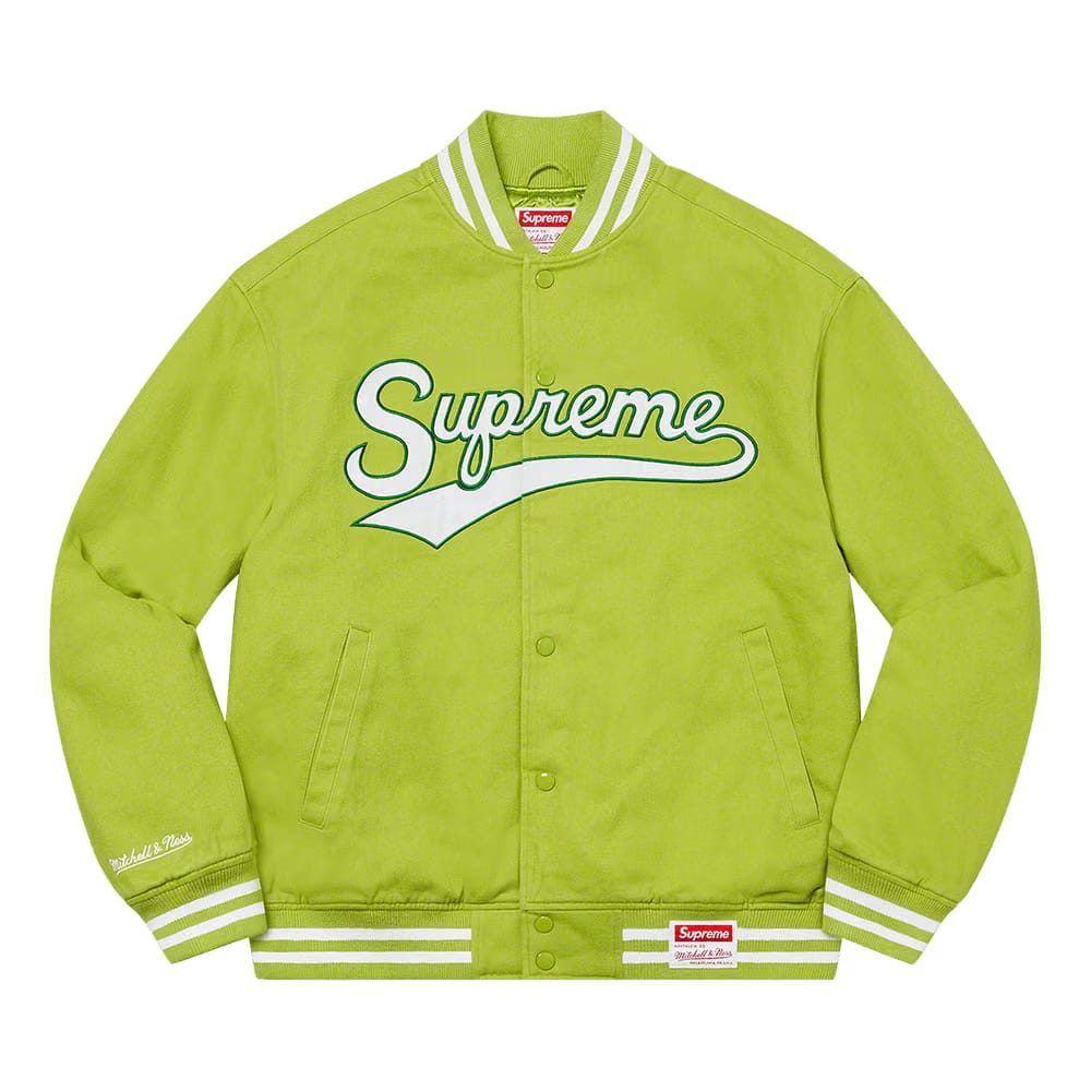 Supreme x Mitchell & Ness Doughboy Twill Varsity Jacket Green