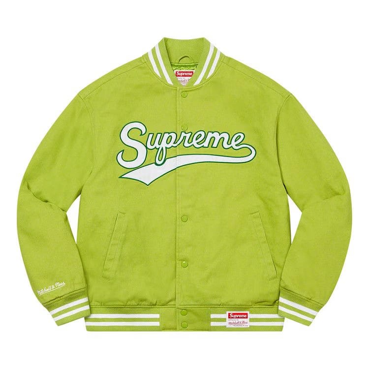 Supreme x Mitchell & Ness Doughboy Twill Varsity Jacket Green