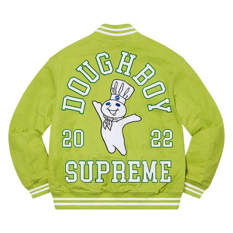 Supreme x Mitchell & Ness Doughboy Twill Varsity Jacket Green