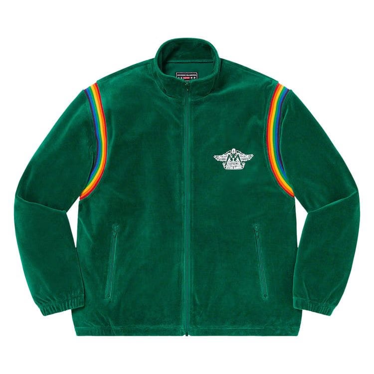Supreme x Hysteric Glamour Velour Track Jacket Green