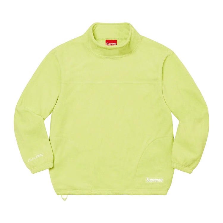 Supreme x Polartec Mock Neck Pullover Lime