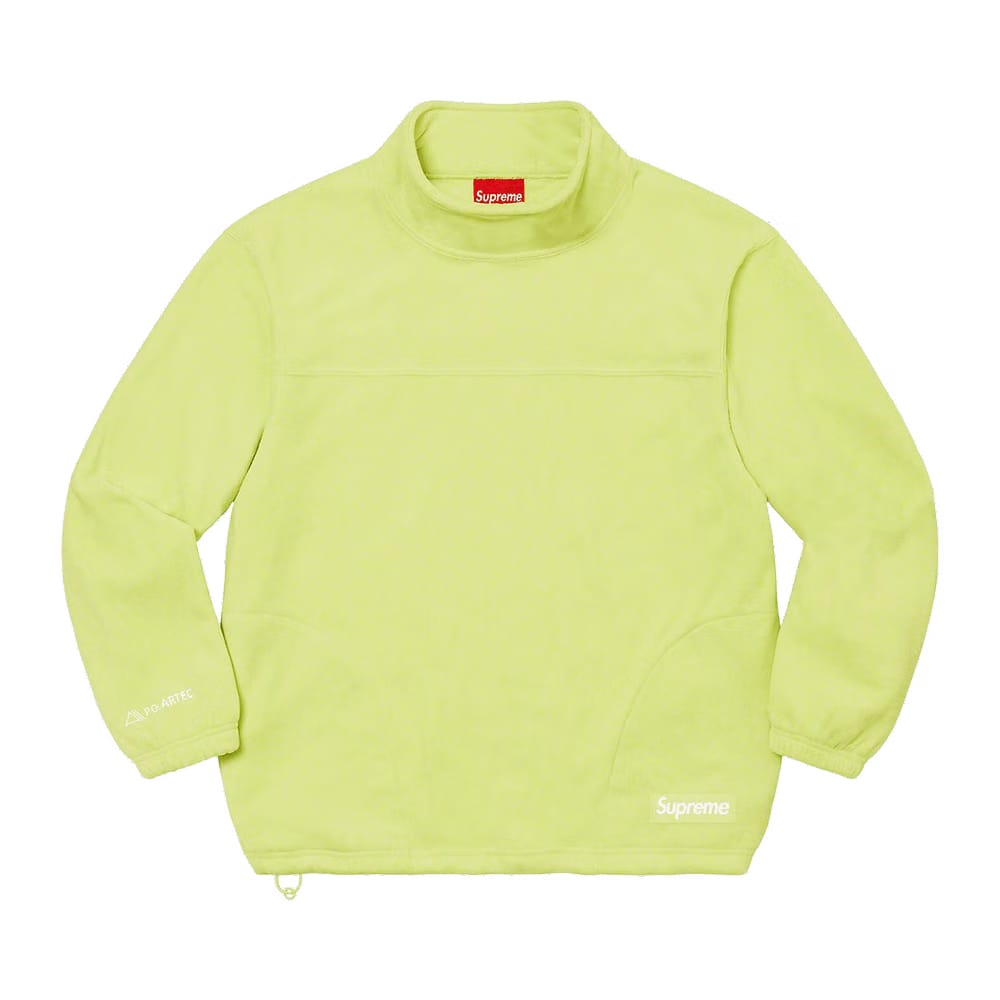 Supreme x Polartec Mock Neck Pullover Lime