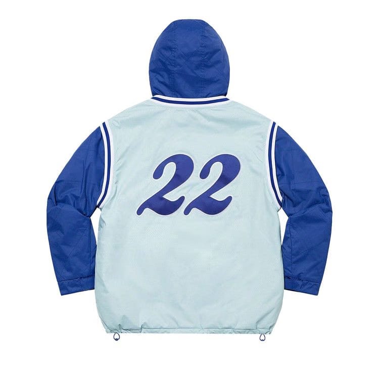 Supreme x Mitchell & Ness Quilted Sports Jacket Light Blue