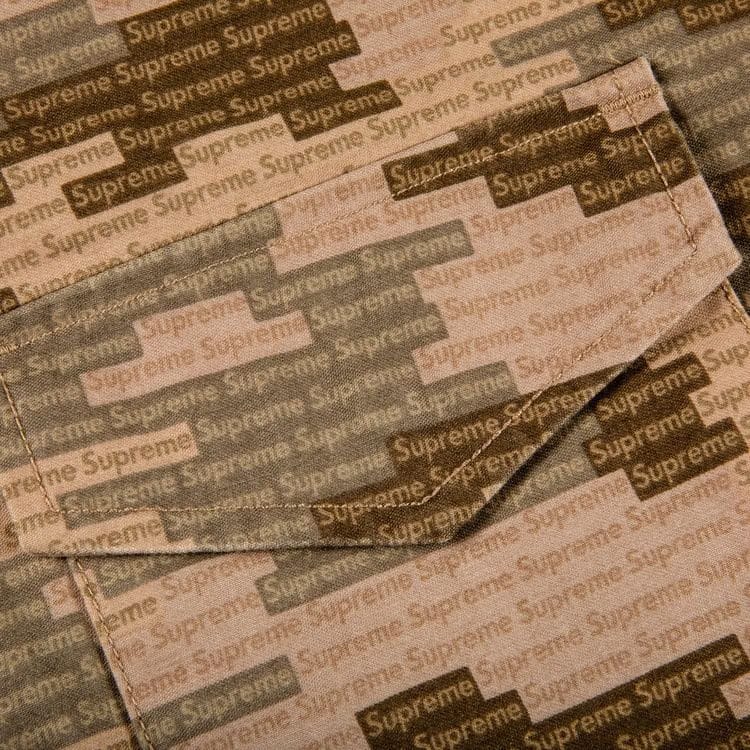 Supreme Logo Camo M-65 Jacket Tan