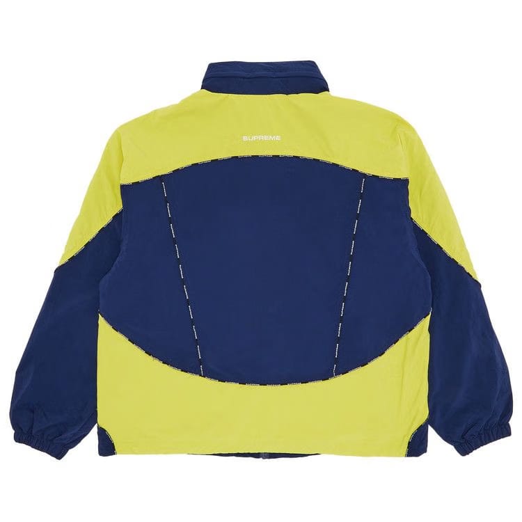 Supreme Logo Piping Hooded Track Jacket Navy