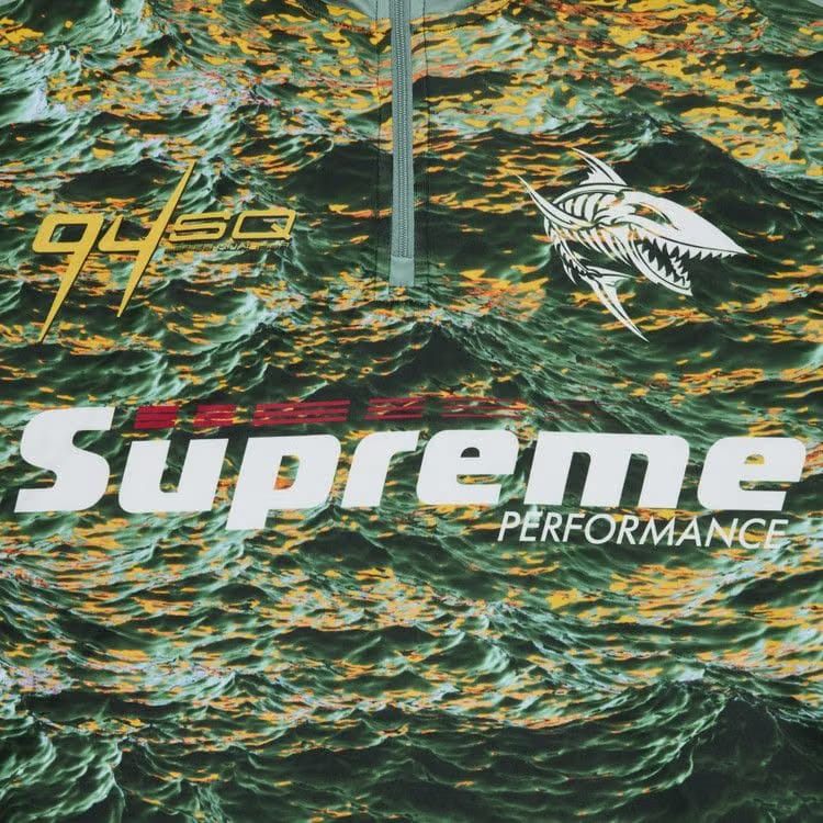Supreme Waves Zip Pullover Light Green
