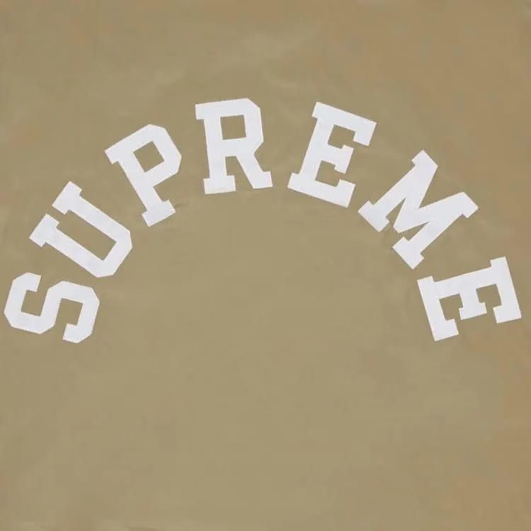 Supreme x Champion Coaches Jacket Tan