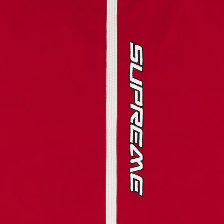 Supreme Contrast Zip Track Jacket Red