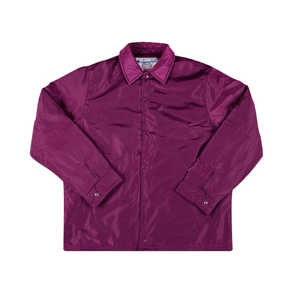 Supreme x Champion Label Coaches Jacket Purple