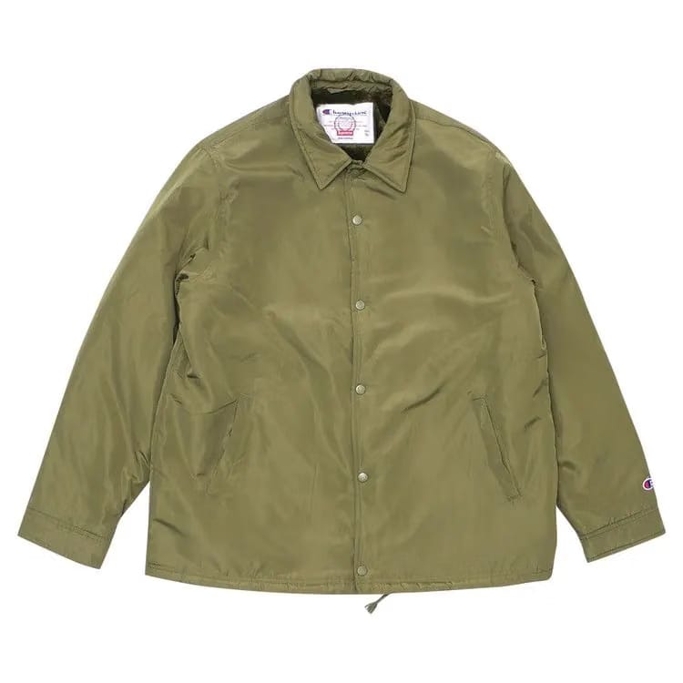 Supreme x Champion Label Coaches Jacket Olive