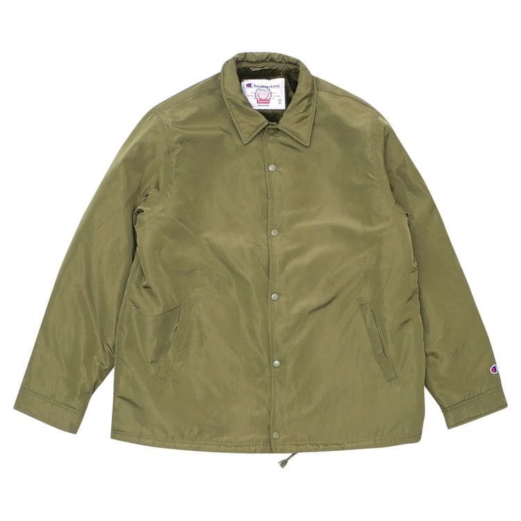 Supreme x Champion Label Coaches Jacket Olive