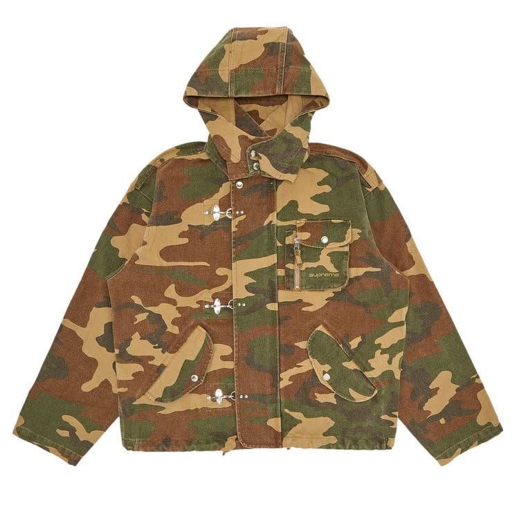 Supreme Canvas Clip Jacket Tan Camo