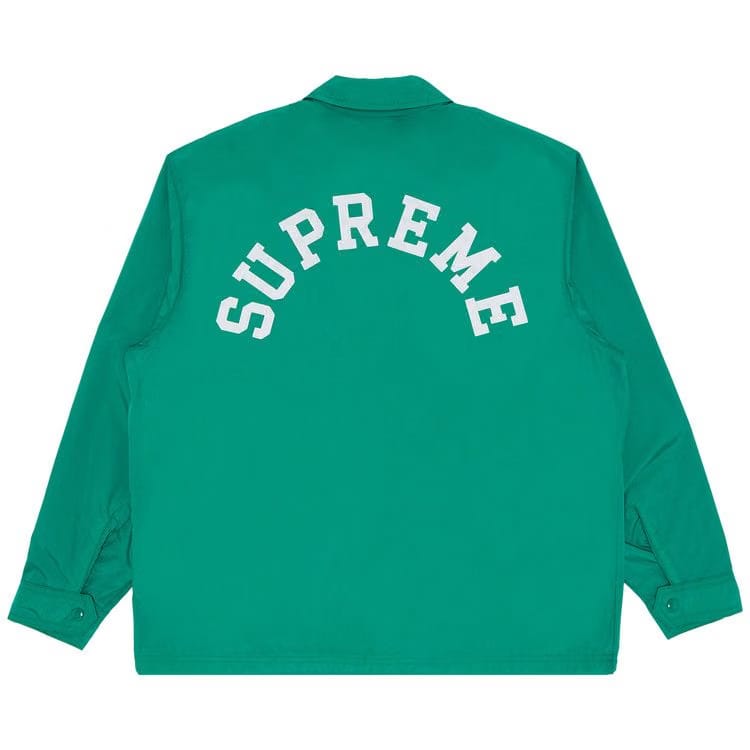 Supreme x Champion Coaches Jacket Green