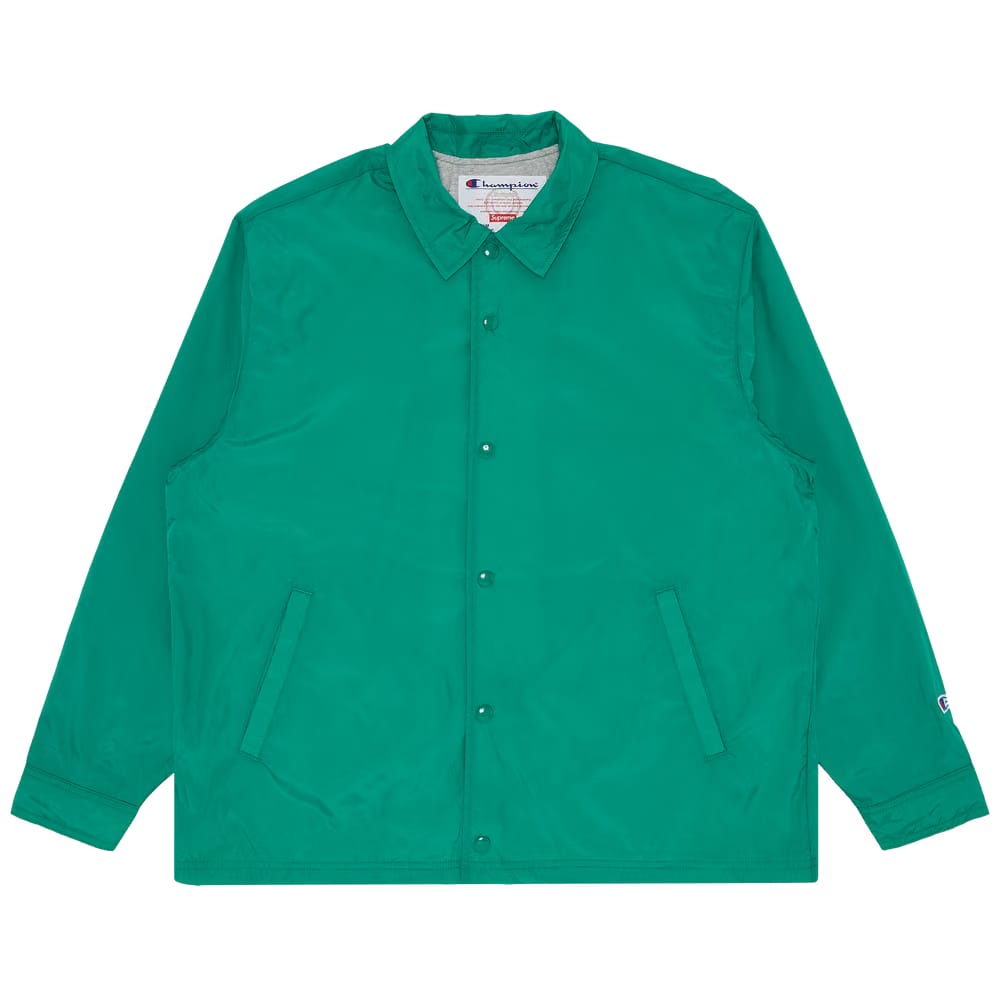 Supreme x Champion Coaches Jacket Green