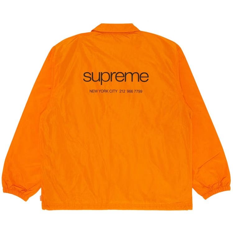Supreme NYC Coaches Jacket Orange