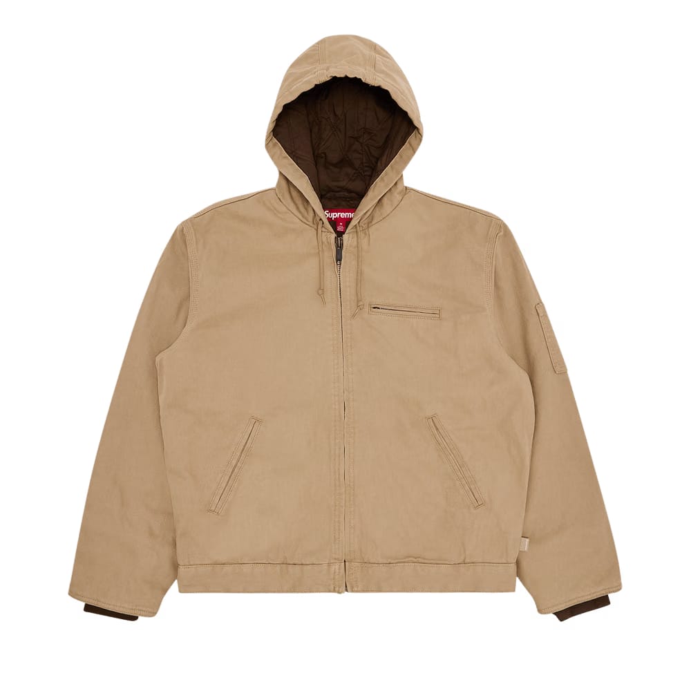Supreme x Thrasher Hooded Work Jacket Tan
