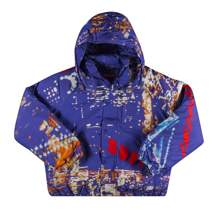 Supreme City Lights Puffy Jacket Purple