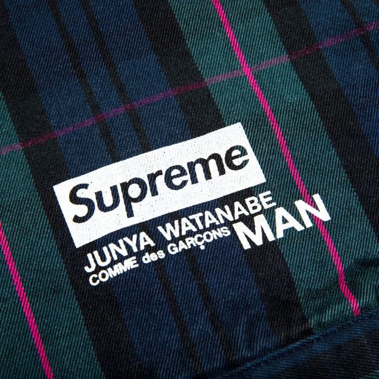 Supreme x Junya Watanabe x Comme des Garçons MAN Printed Work Jacket Navy Plaid