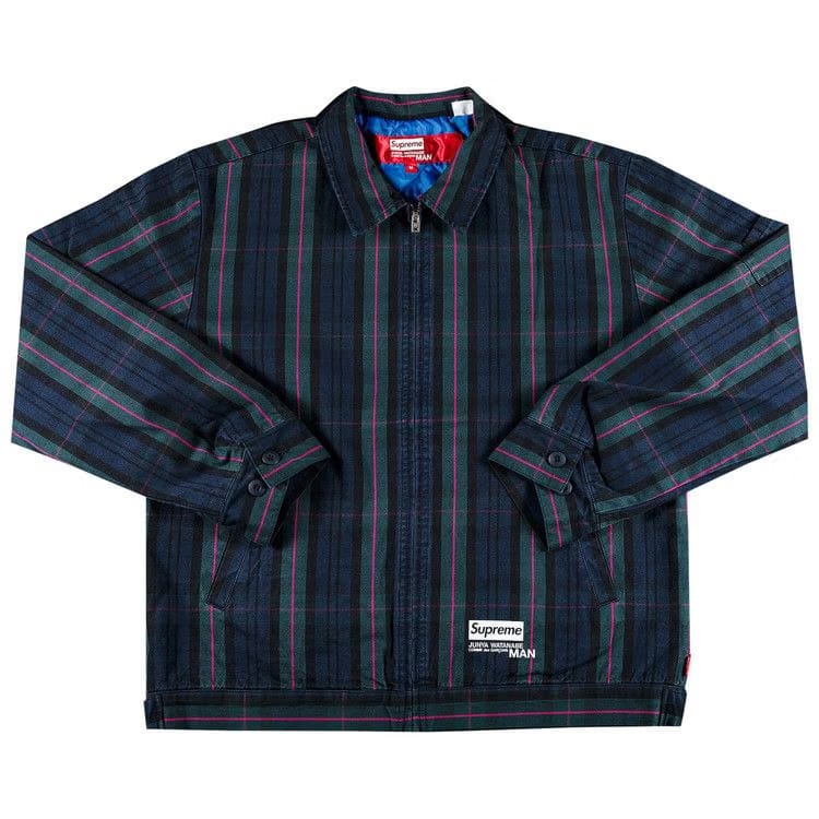 Supreme x Junya Watanabe x Comme des Garçons MAN Printed Work Jacket Navy Plaid